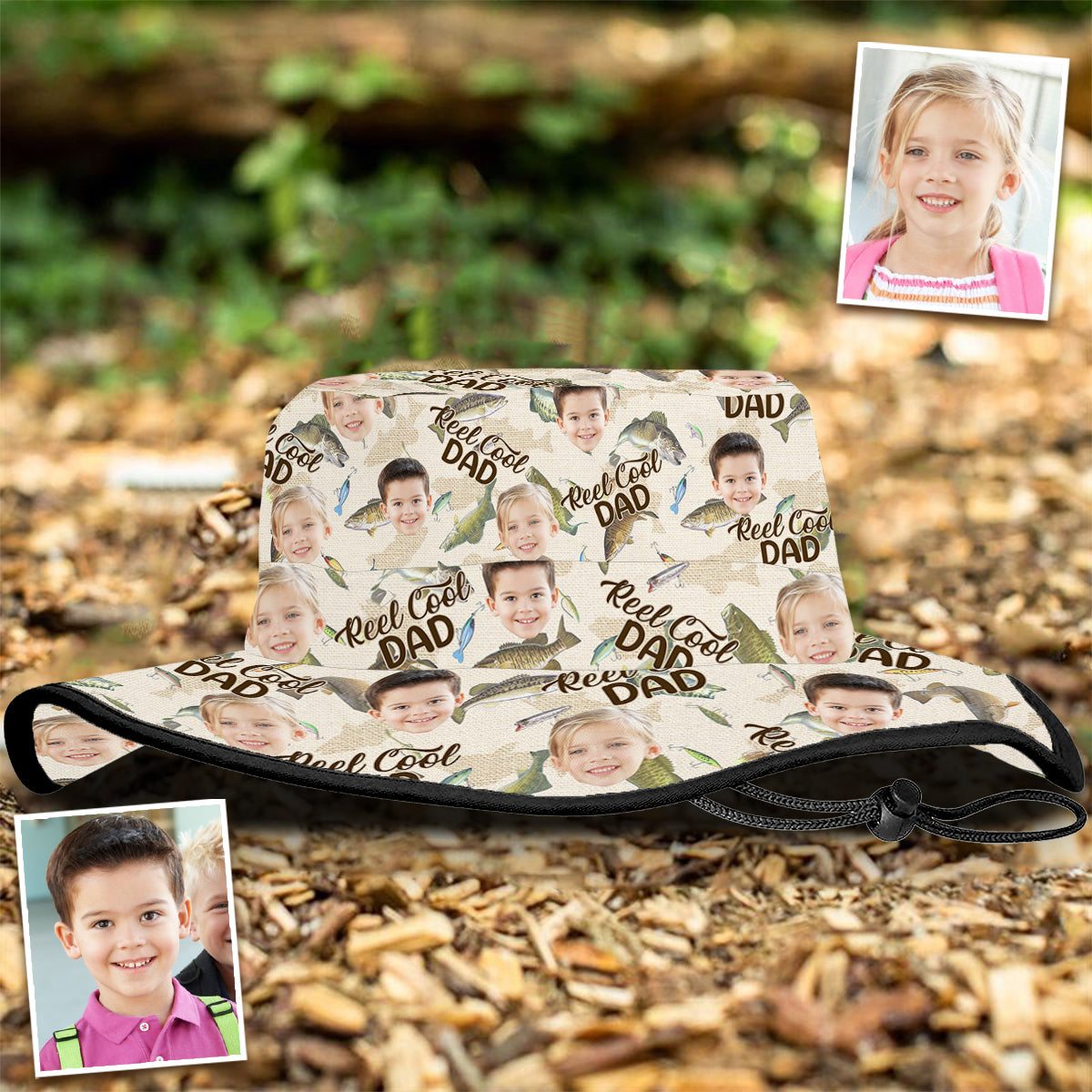 Reel Cool Dad - Personalized Fishing Boonie Hat