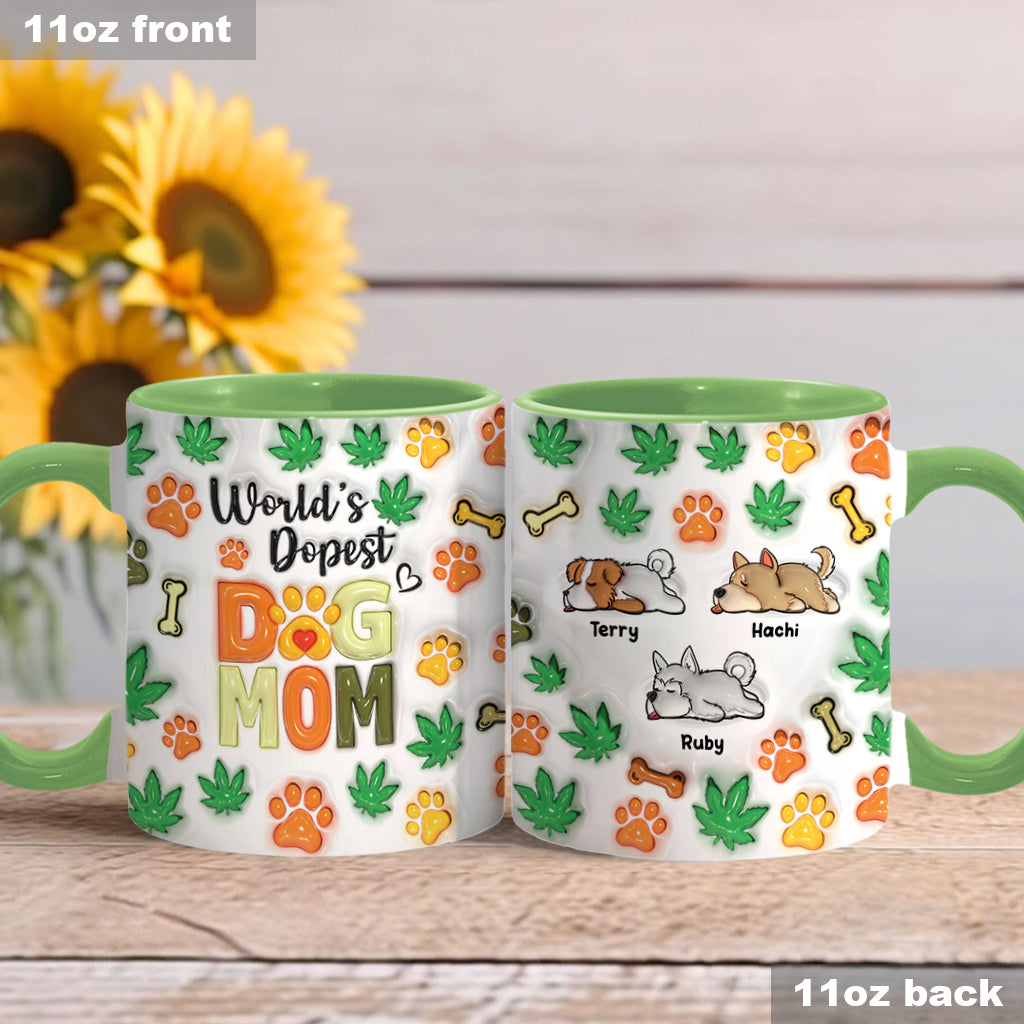 World's Dopest Pet Parent - Personalized Weed Accent Mug
