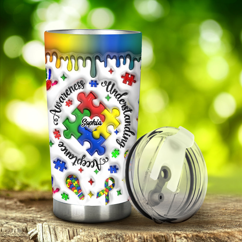 Autism Awareness - Personalized Autism Awareness Tumbler