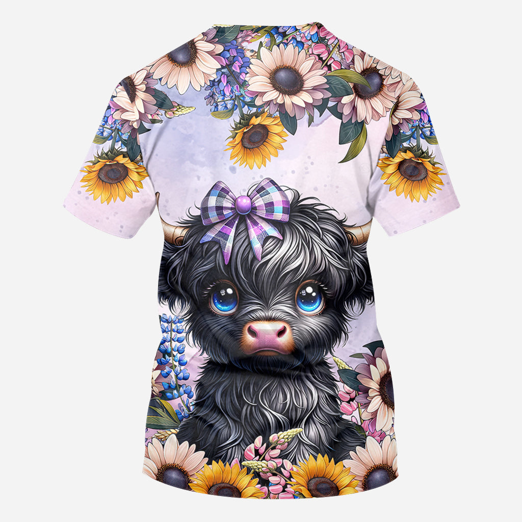 Cute Little Cow - Personalized All Over Shirt