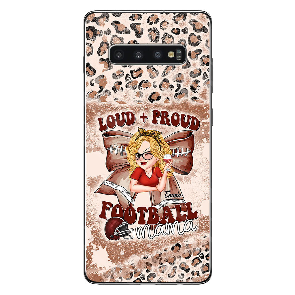 Loud Proud Football Any Title - Personalized Football Clear Phone Case