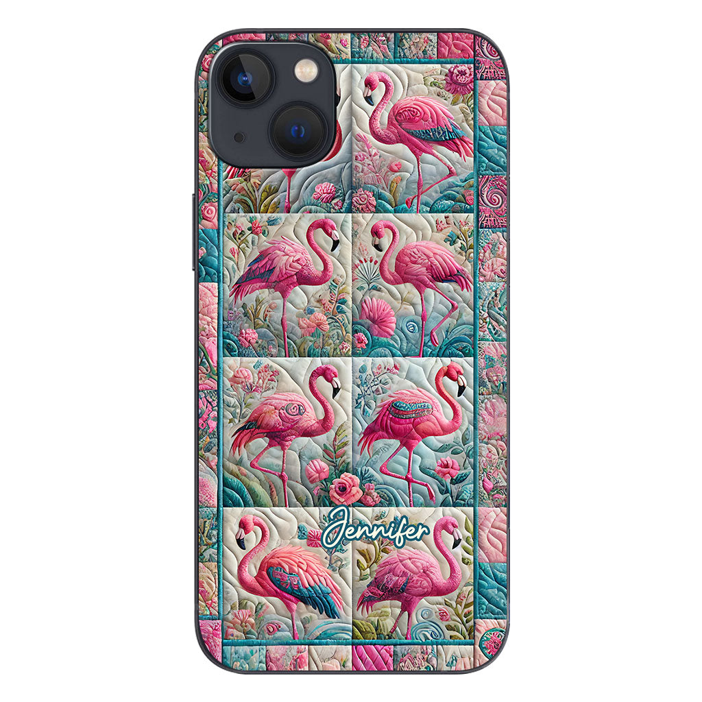 Vintage Flamingo - Personalized Flamingo Phone Case