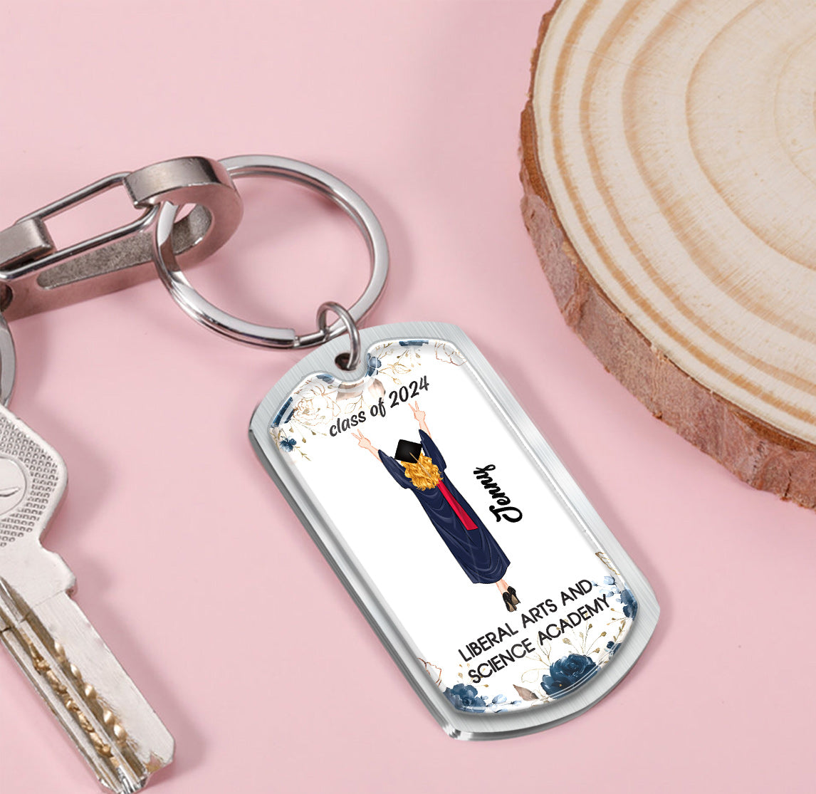 Have Fun Make Good Choices Call Your Nana - Personalized Graduation Epoxy Metal Keychain