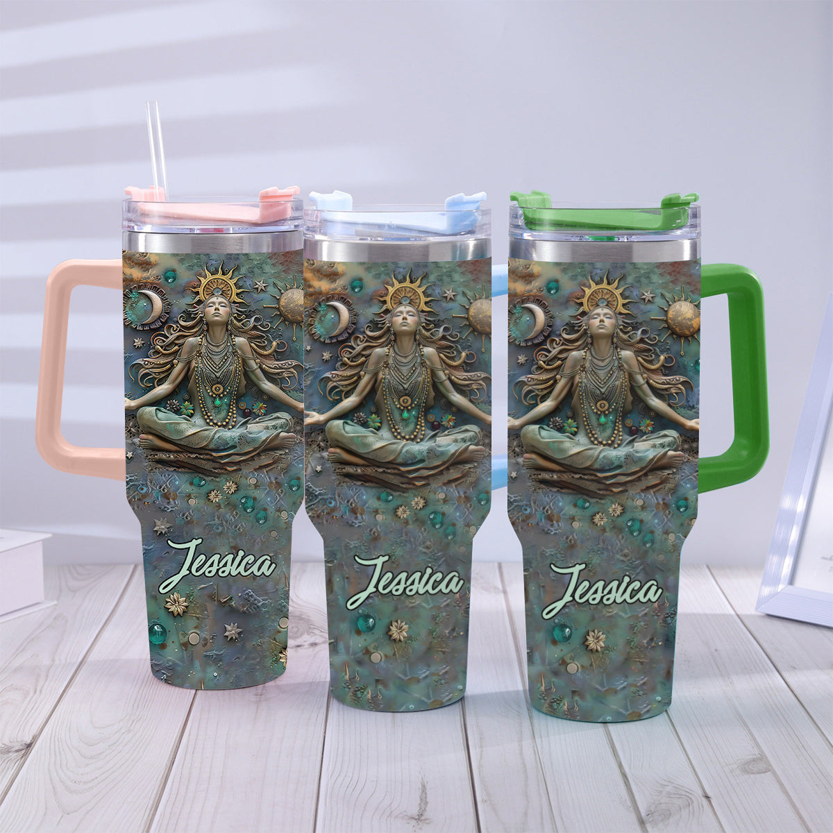 Lose Your Mind Find Your Soul - Personalized Yoga Tumbler With Handle