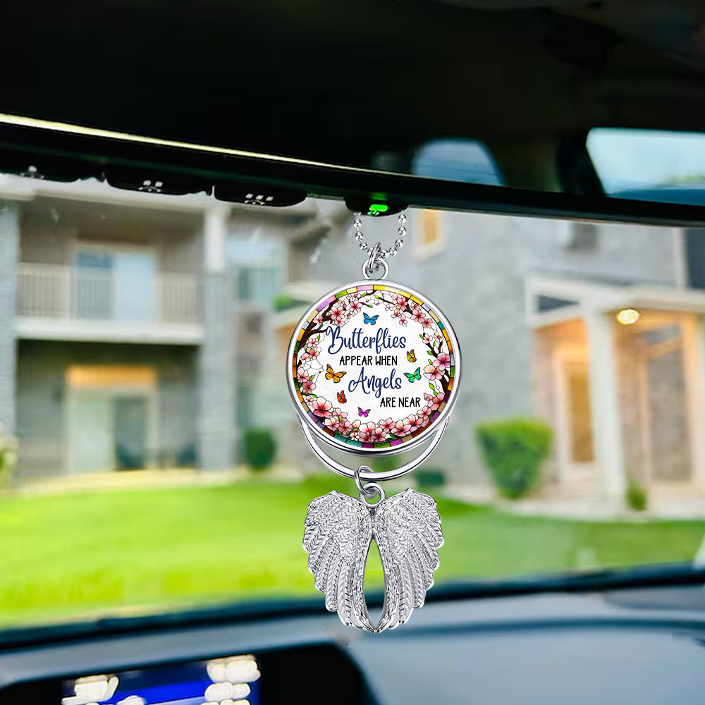 Those We Love Don't Go Away - Personalized Memorial Wings Ornament