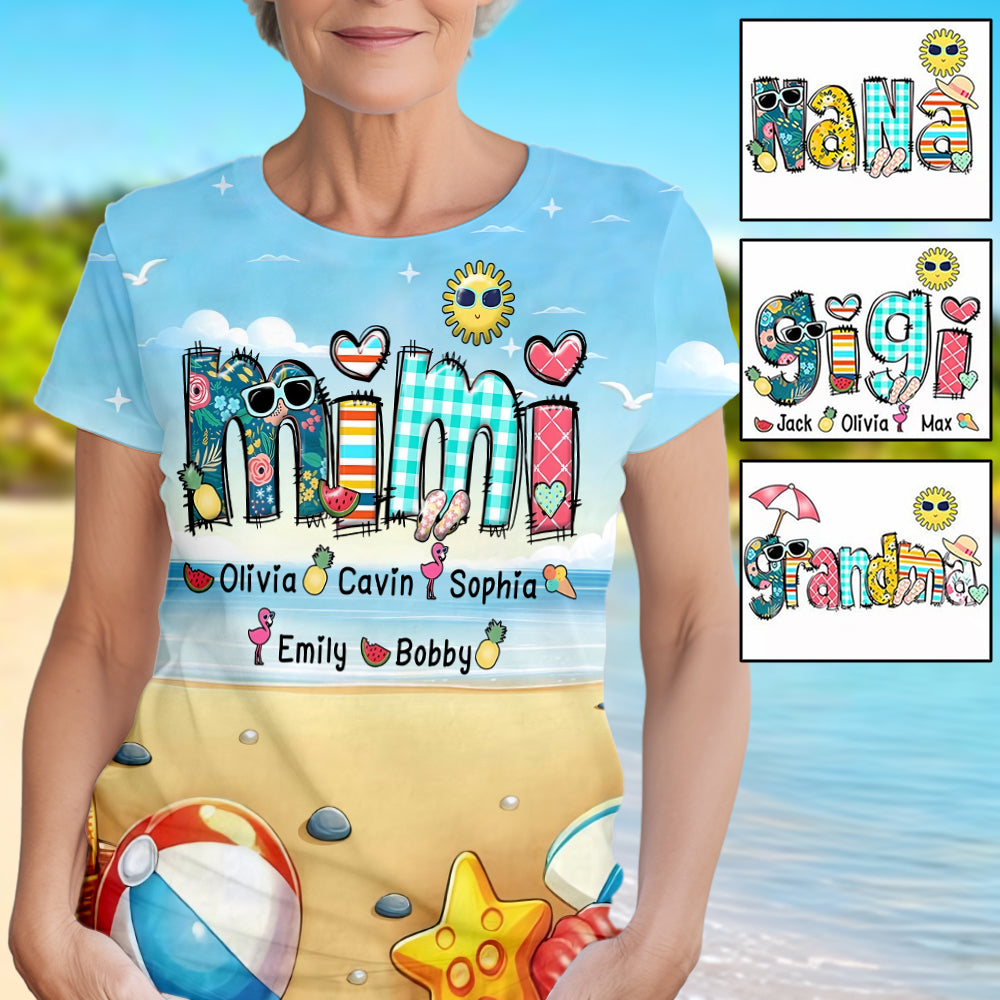 Grandma/ Mimi/ Nana... - Personalized Grandma All Over Shirt