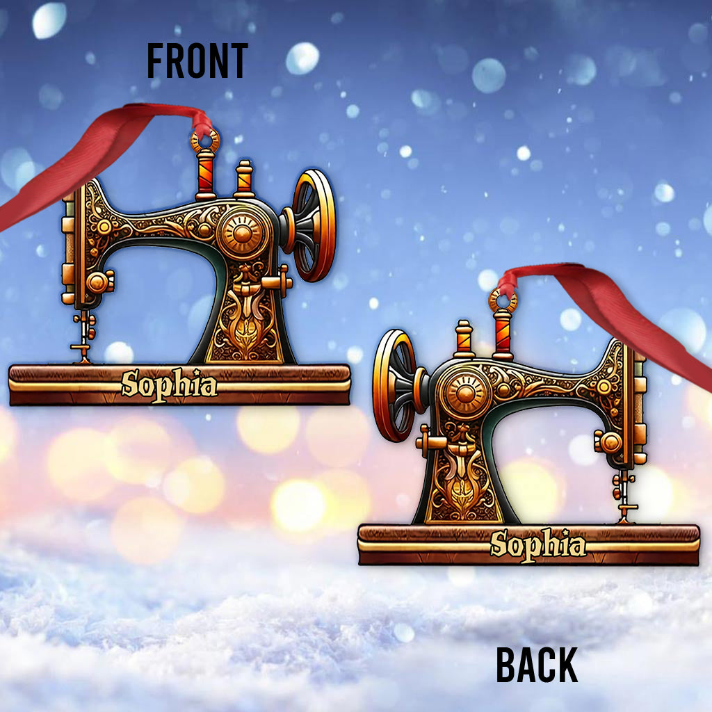 Bautiful Sewing Machine - Personalized Sewing Ornament