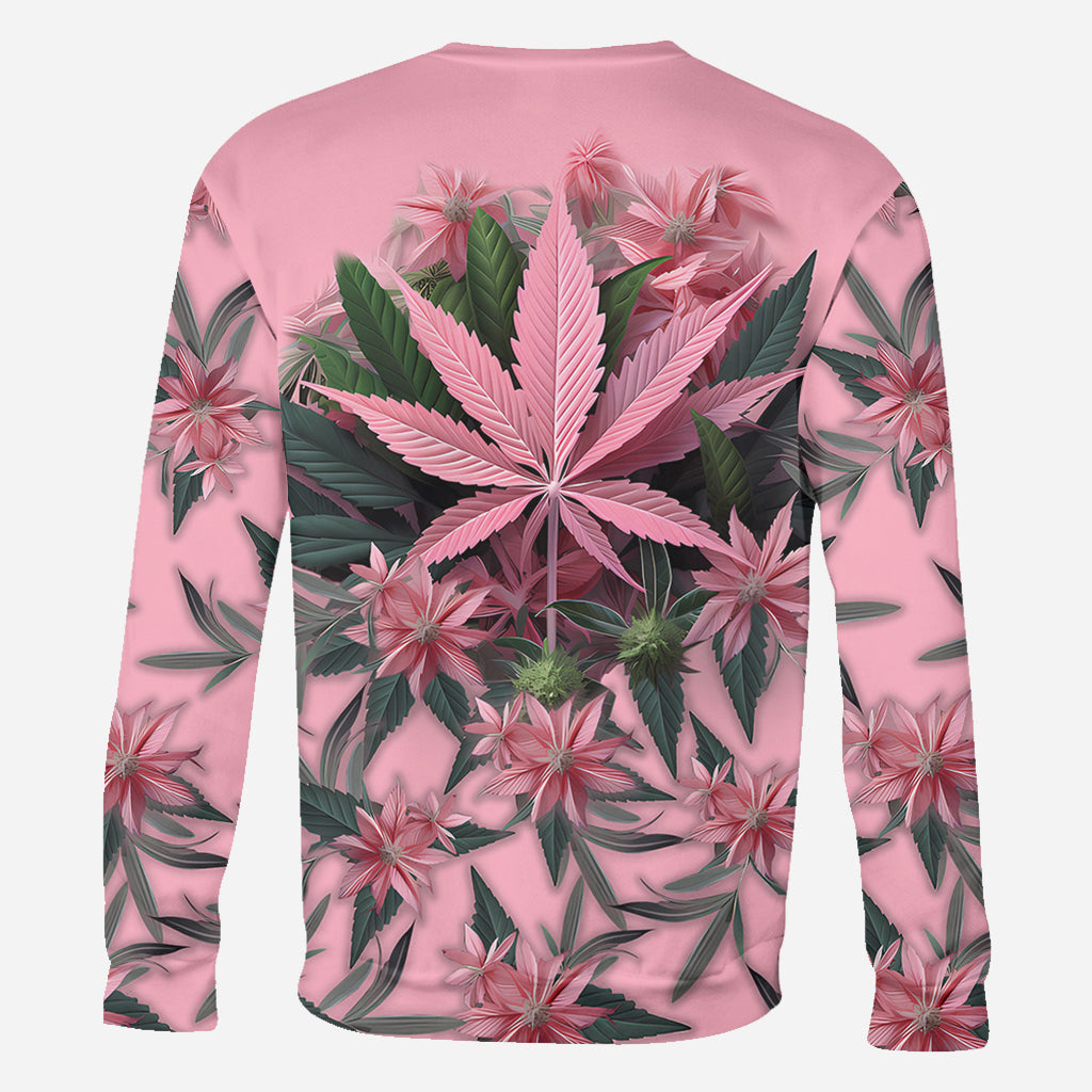 Pink Stoner Chick - Personalized Weed All Over Shirt