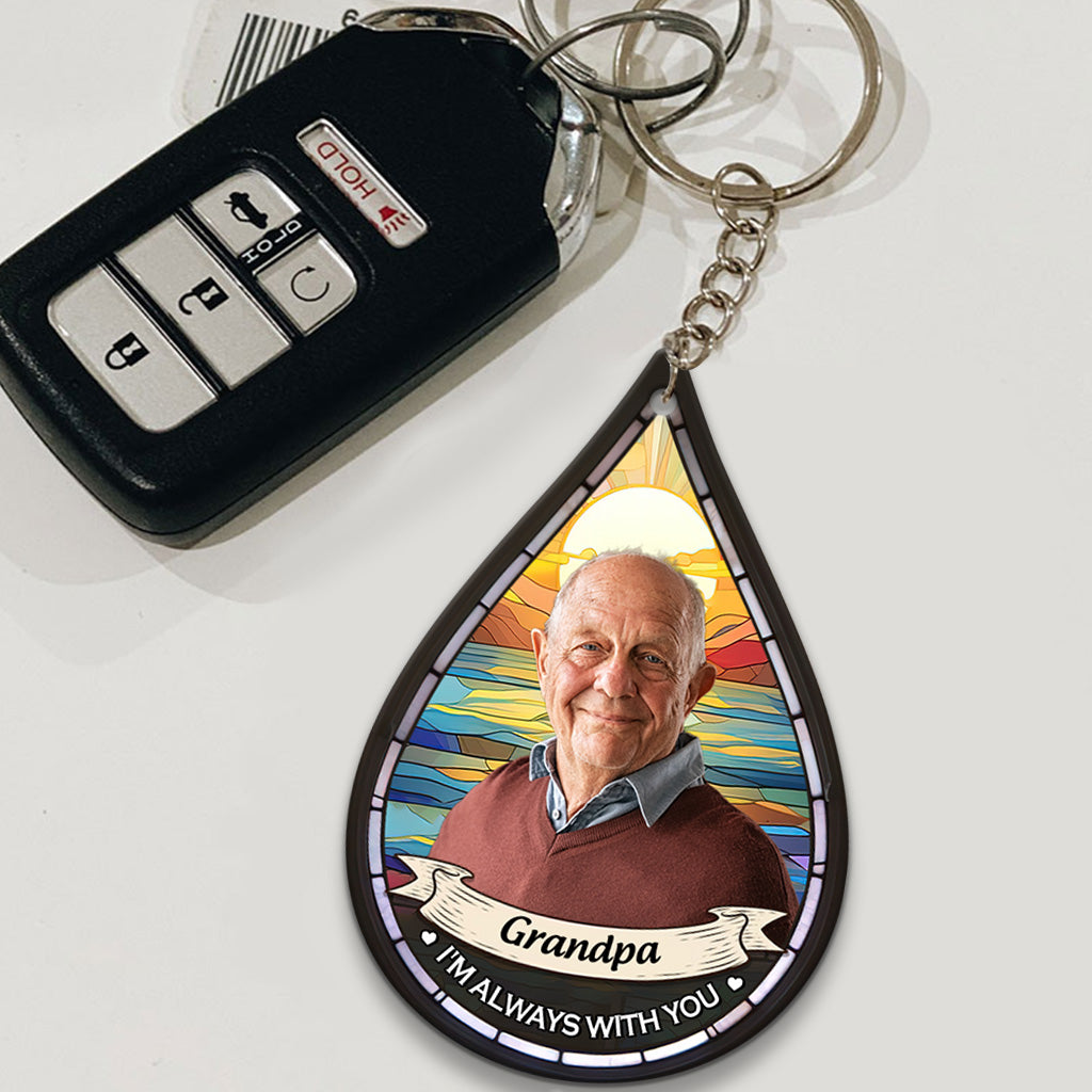 I'm Always With You - Personalized Memorial Custom Shaped Keychain