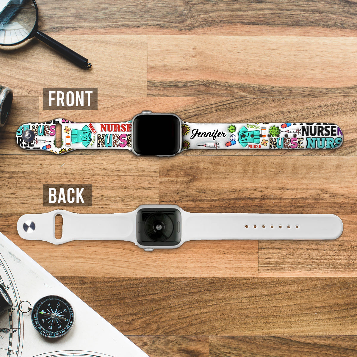 Nurse Life - Personalized Nurse Apple Watch Band
