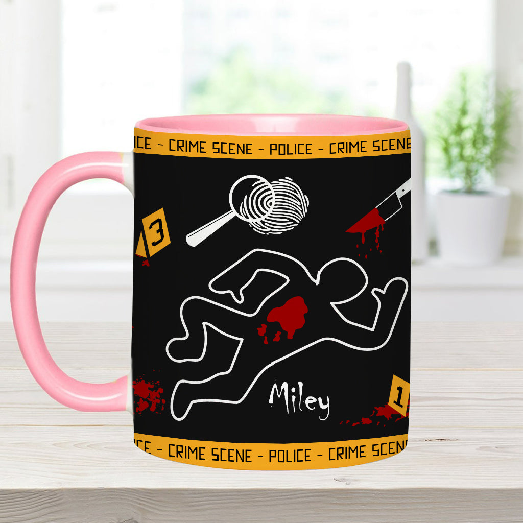 This Is My True Crime Watching Mug - Personalized Accent Mug
