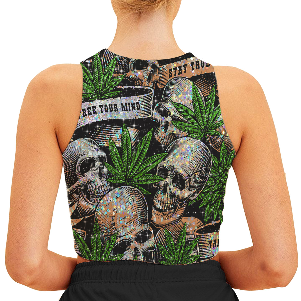 Stay High - Personalized Weed Crop Tank Top
