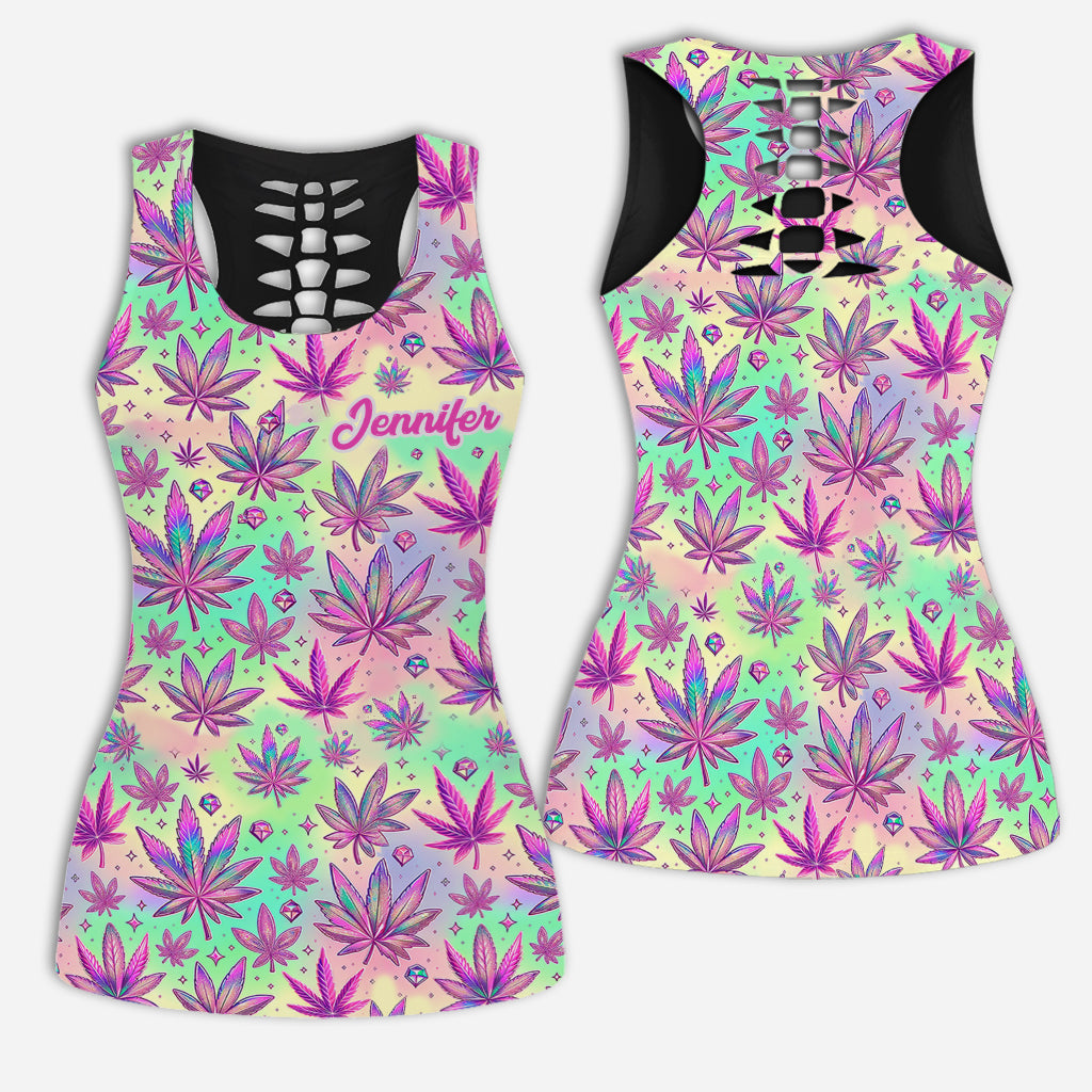 High Maintenance - Personalized Weed Hollow Tank Top and Women Shorts