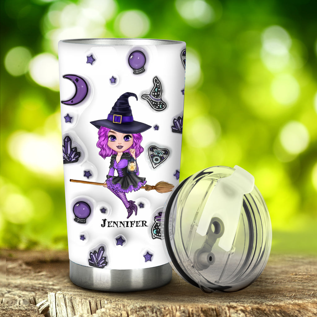 In A World Full Of Princesses Be A Witch - Personalized Witch Tumbler