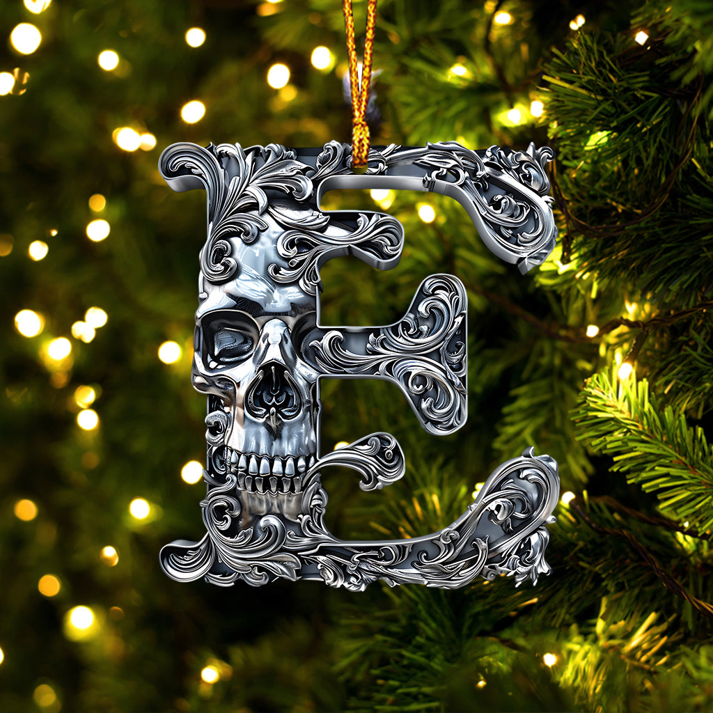 Skull Alphabet - Personalized Skull Ornament