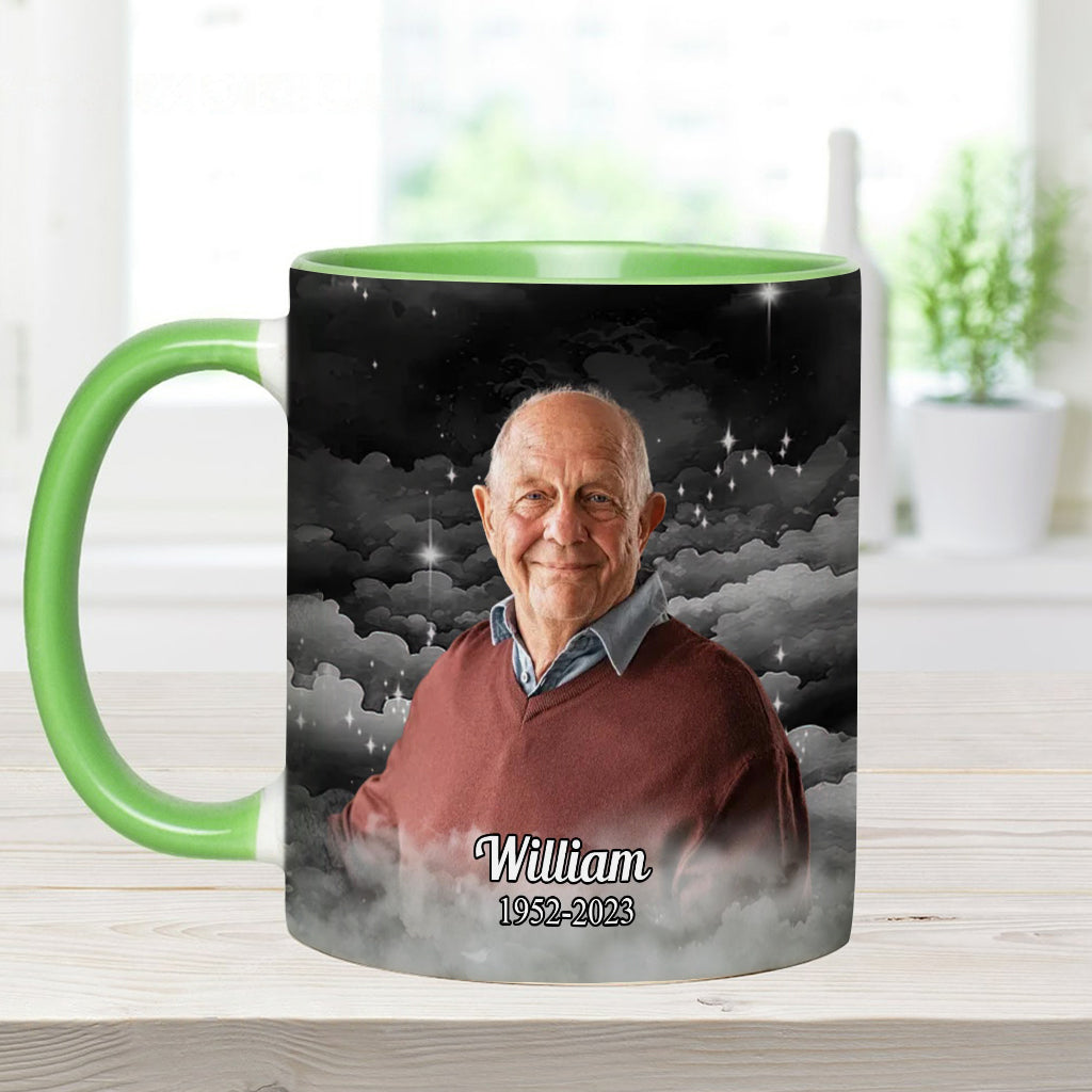 My First Thought In The Morning Is Always You - Personalized Memorial Accent Mug