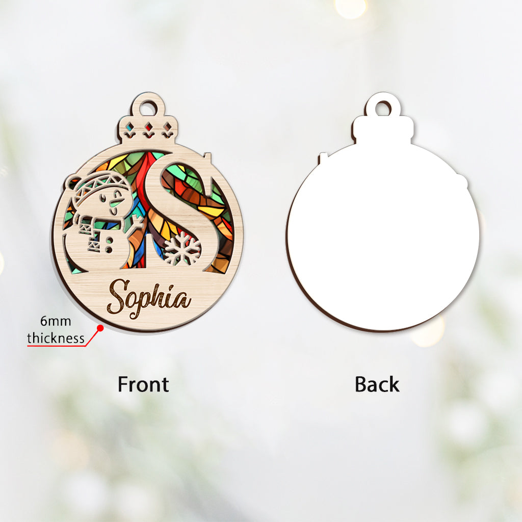 Alphabet Custom Name Ornament - Personalized Family Layers Mix Ornament