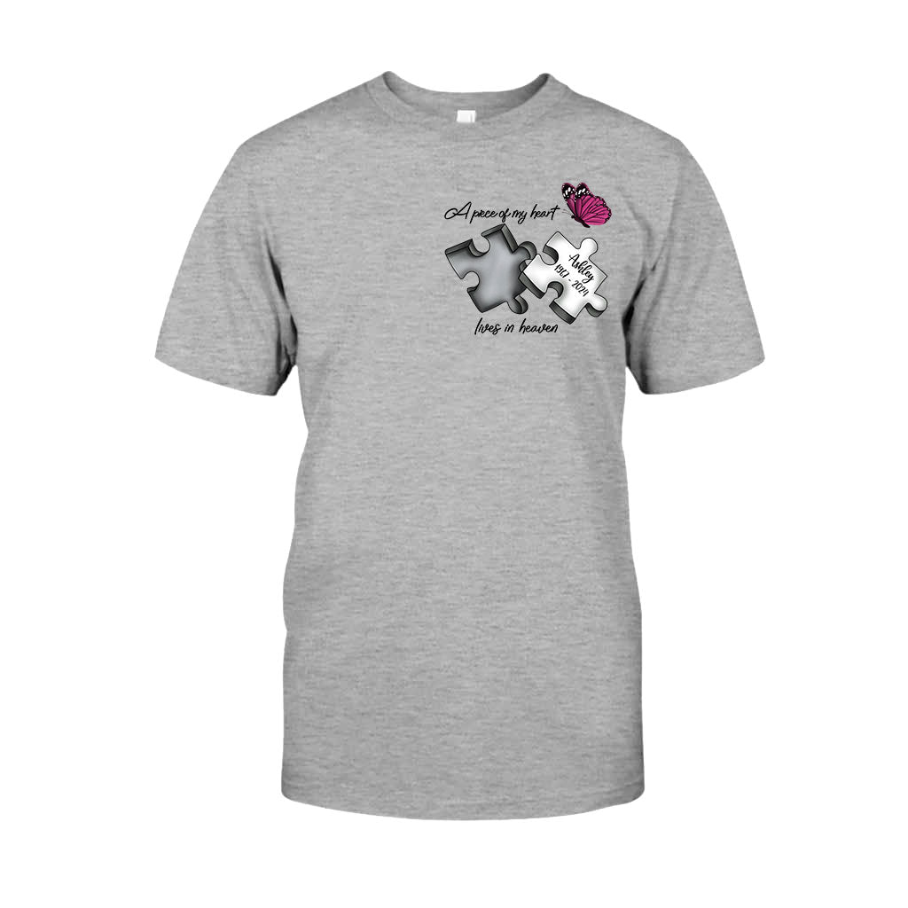 Always On My Mind Forever in My Heart - Personalized Memorial T-shirt And Hoodie