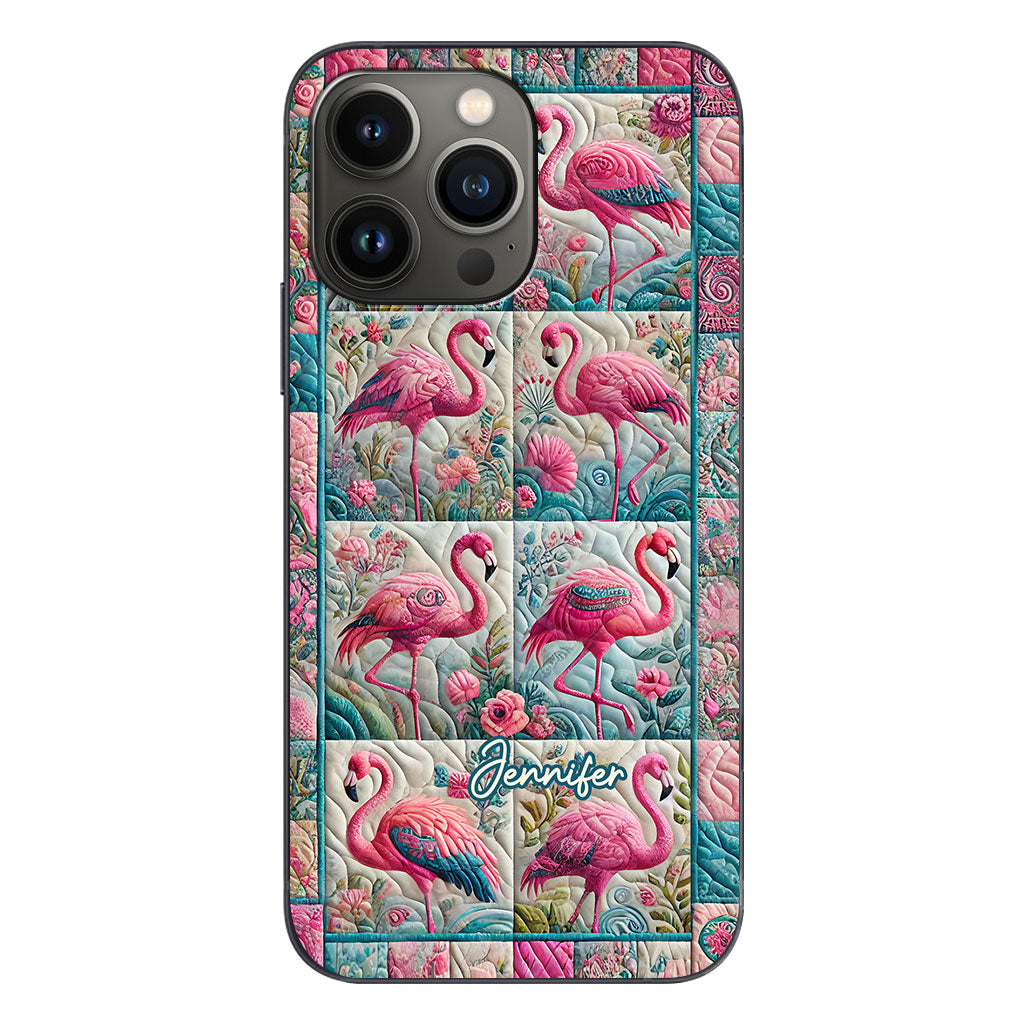 Vintage Flamingo - Personalized Flamingo Phone Case