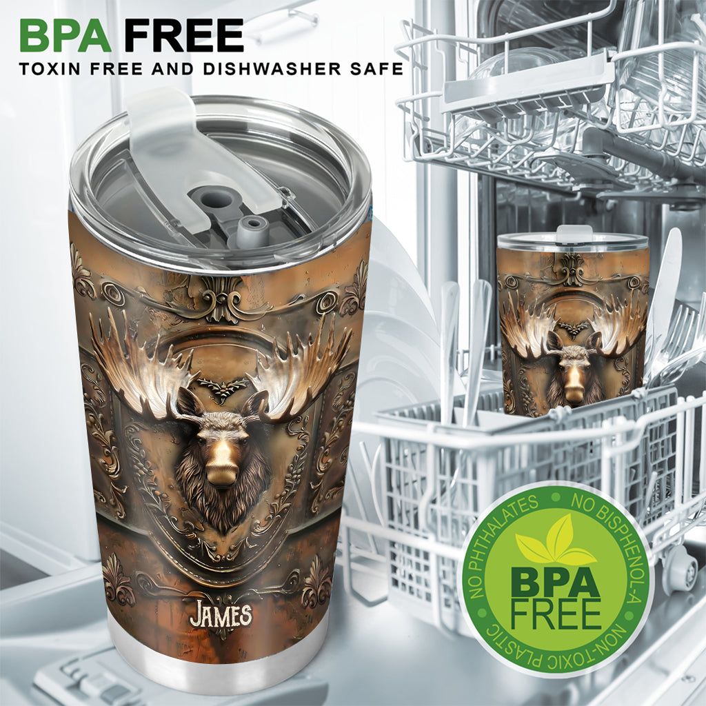 Stunning Moose - Personalized Hunting Tumbler