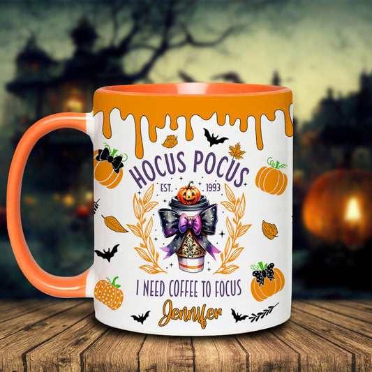 I Need Coffee - Personalized Witch Accent Mug