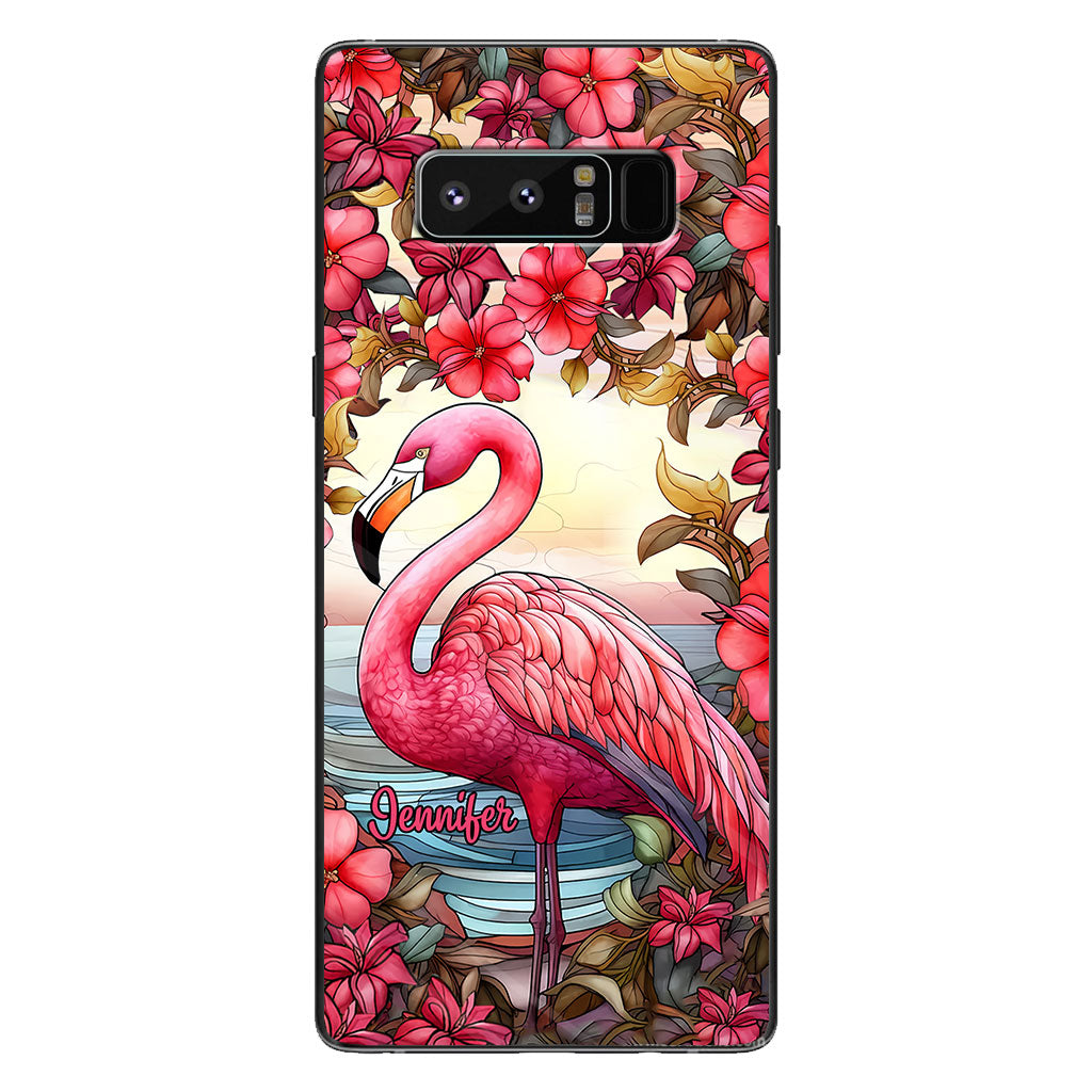 Love Flamingos - Personalized Flamingo Phone Case