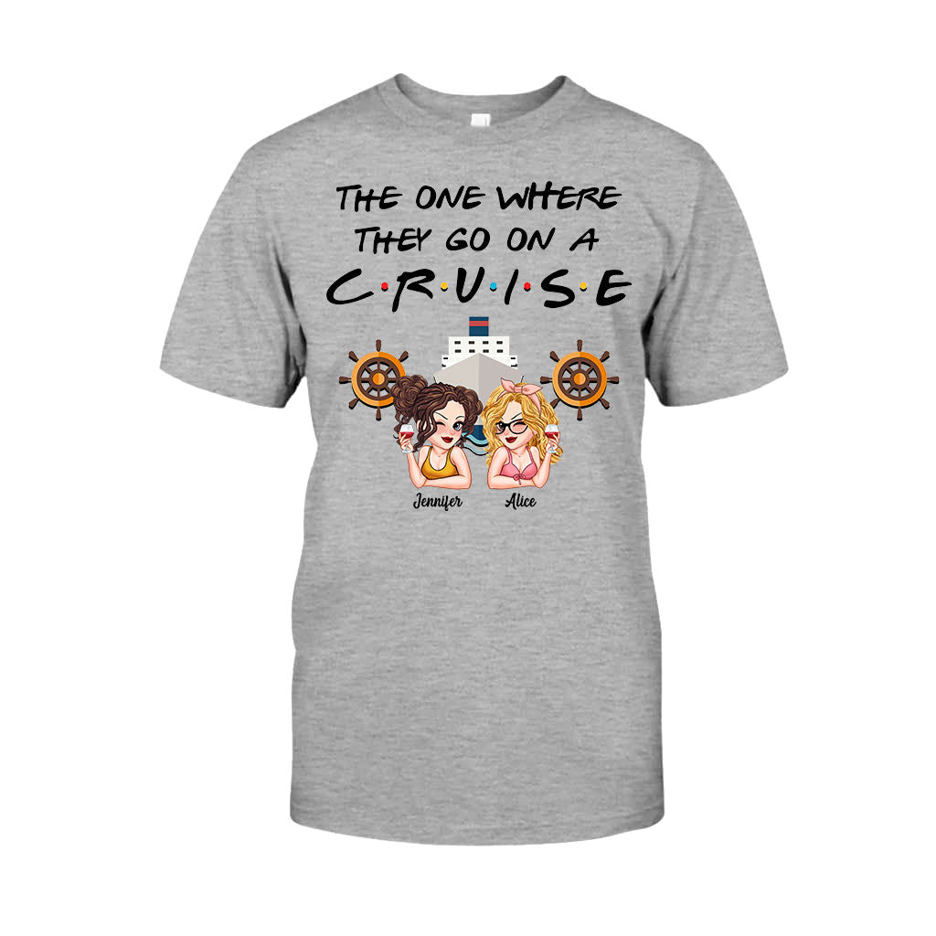 The One Where They Go On A Cruise - Personalized Cruising T-shirt And Hoodie