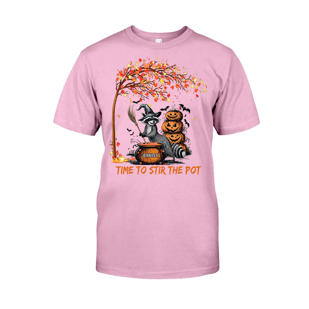 Time To Stir Witch Brew - Personalized Raccoon T-shirt And Hoodie