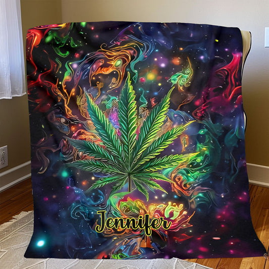 Stoner Chick - Personalized Weed Blanket