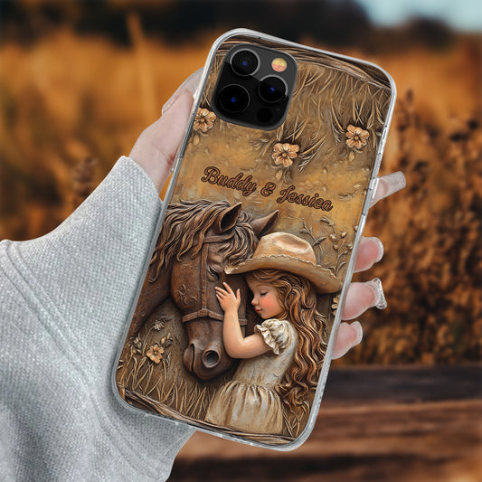 Just A Girl Who Loves Horse - Personalized Horse Clear Phone Case