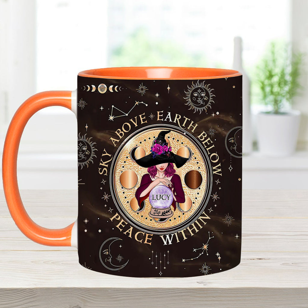 As Above So Below - Personalized Witch Accent Mug
