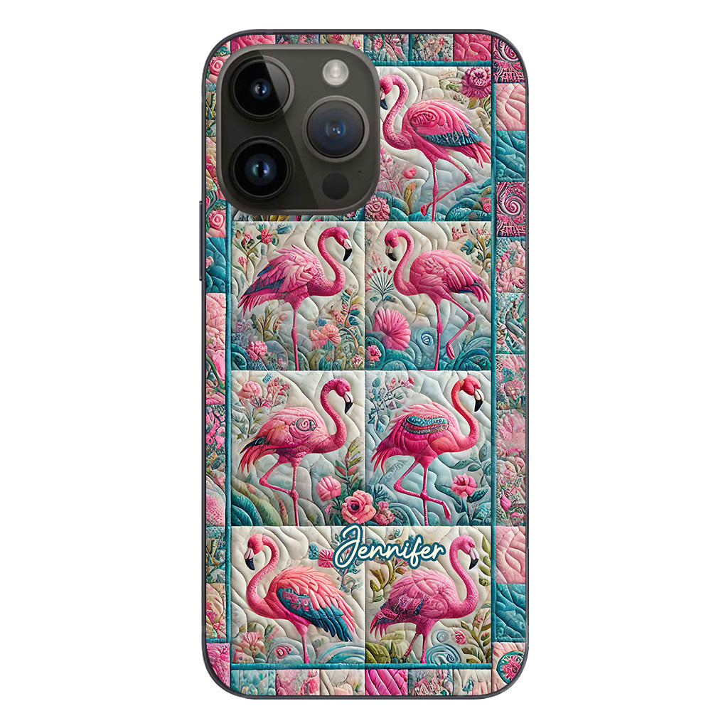 Vintage Flamingo - Personalized Flamingo Phone Case