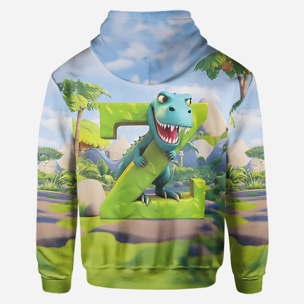 Dinosaur Alphabet - Personalized Kid All Over Shirt