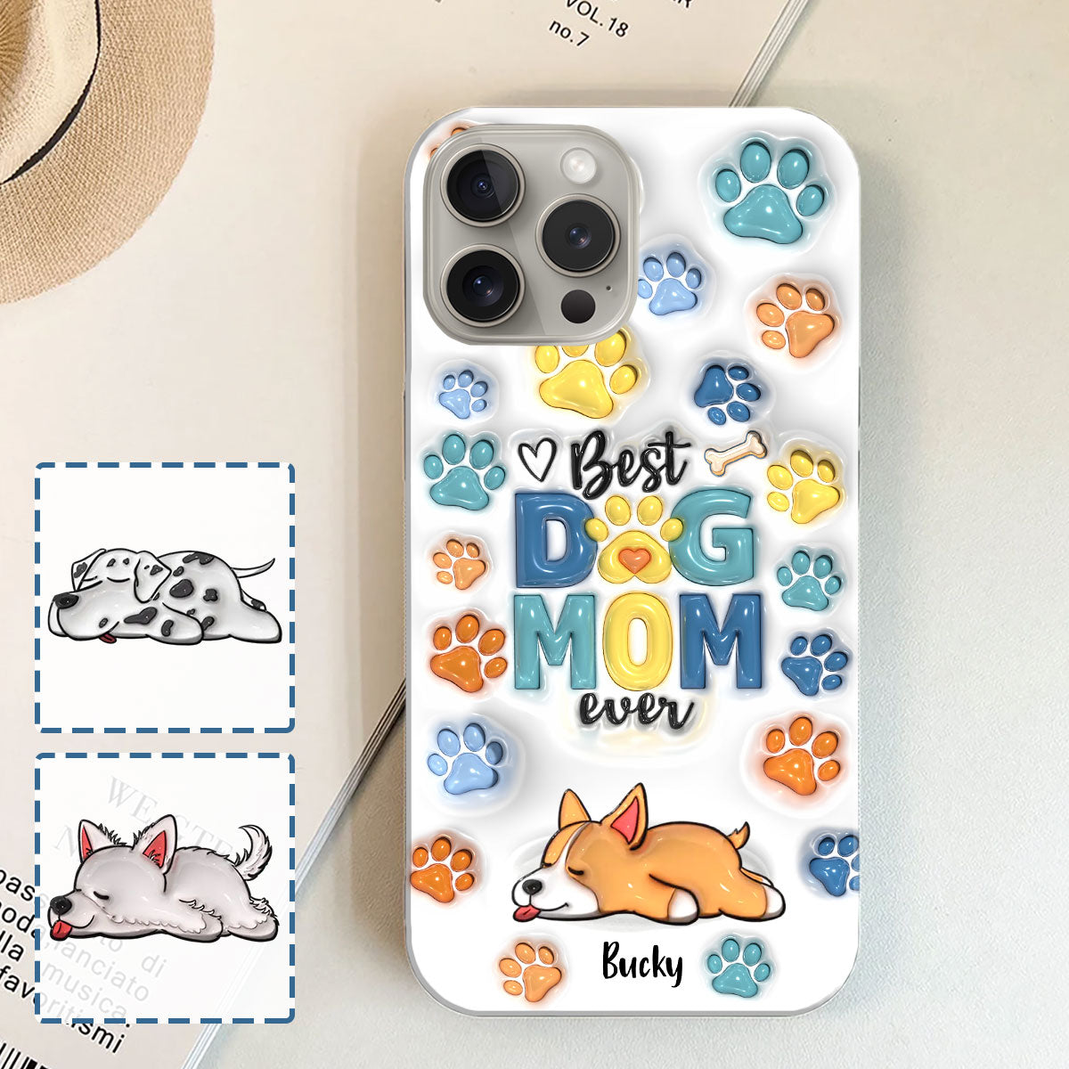 Best Dog Dad/ Mom Ever - Personalized Dog Phone Case