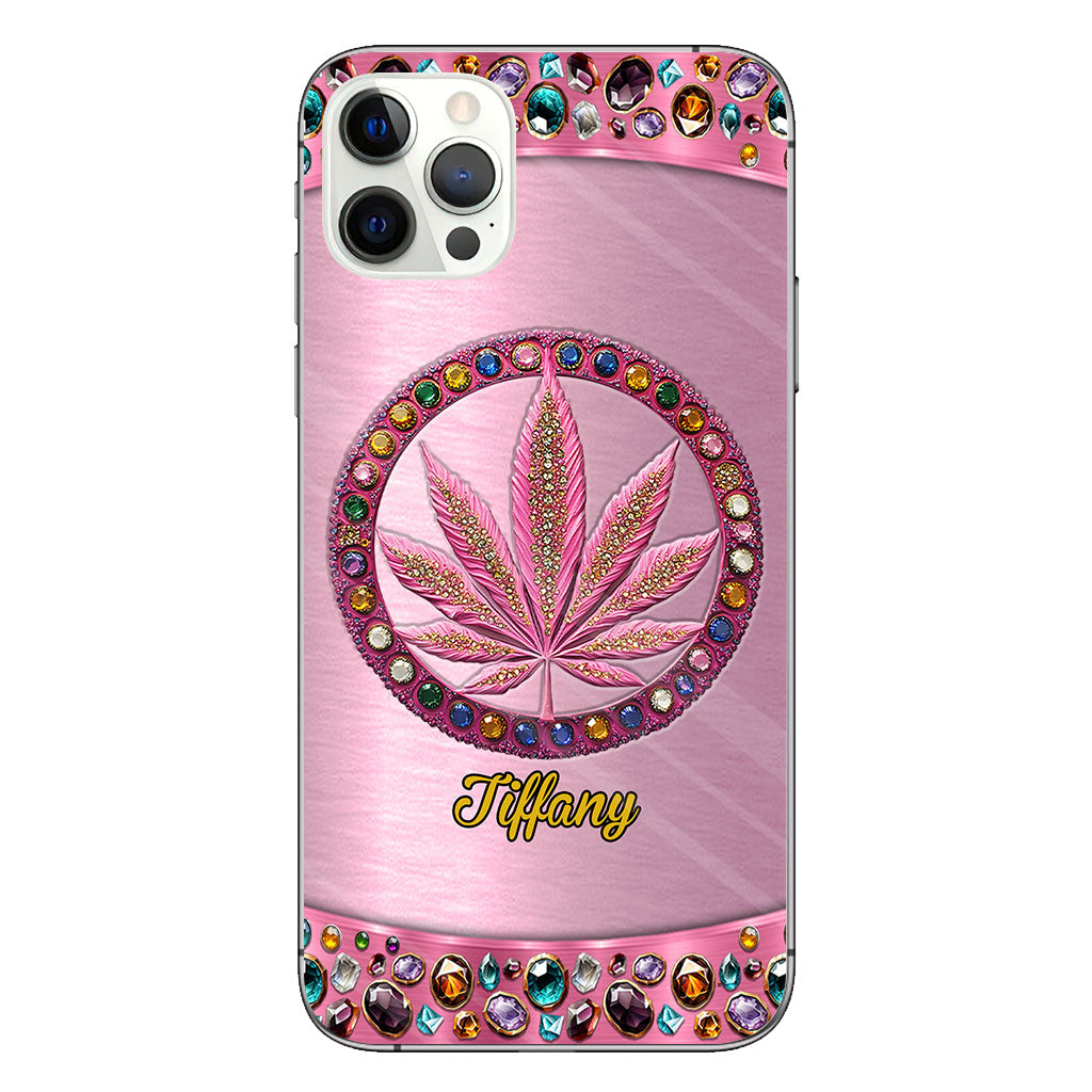 Stoner Chick - Personalized Weed Clear Phone Case