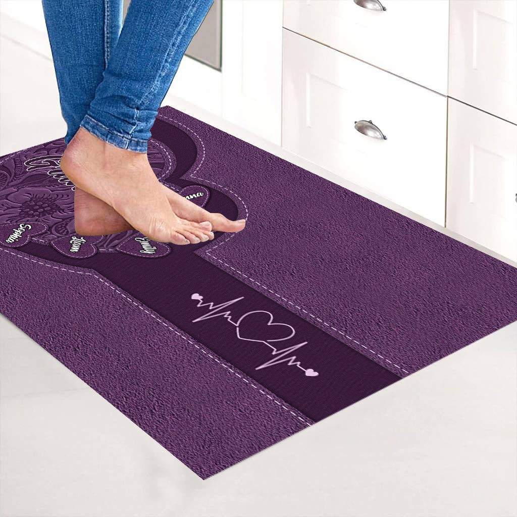 Grandma's Hearts - Personalized Grandma Doormat