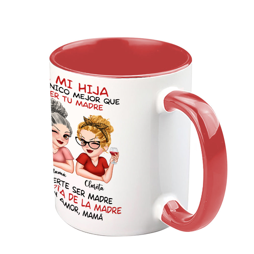 A Mi Hija - Personalized Mother Accent Mug