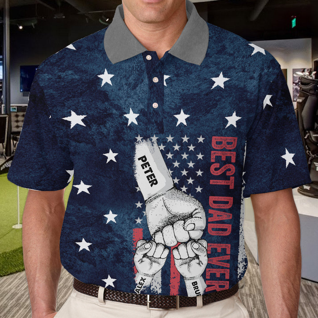 Best Dad Ever - Personalized Father Polo Shirt
