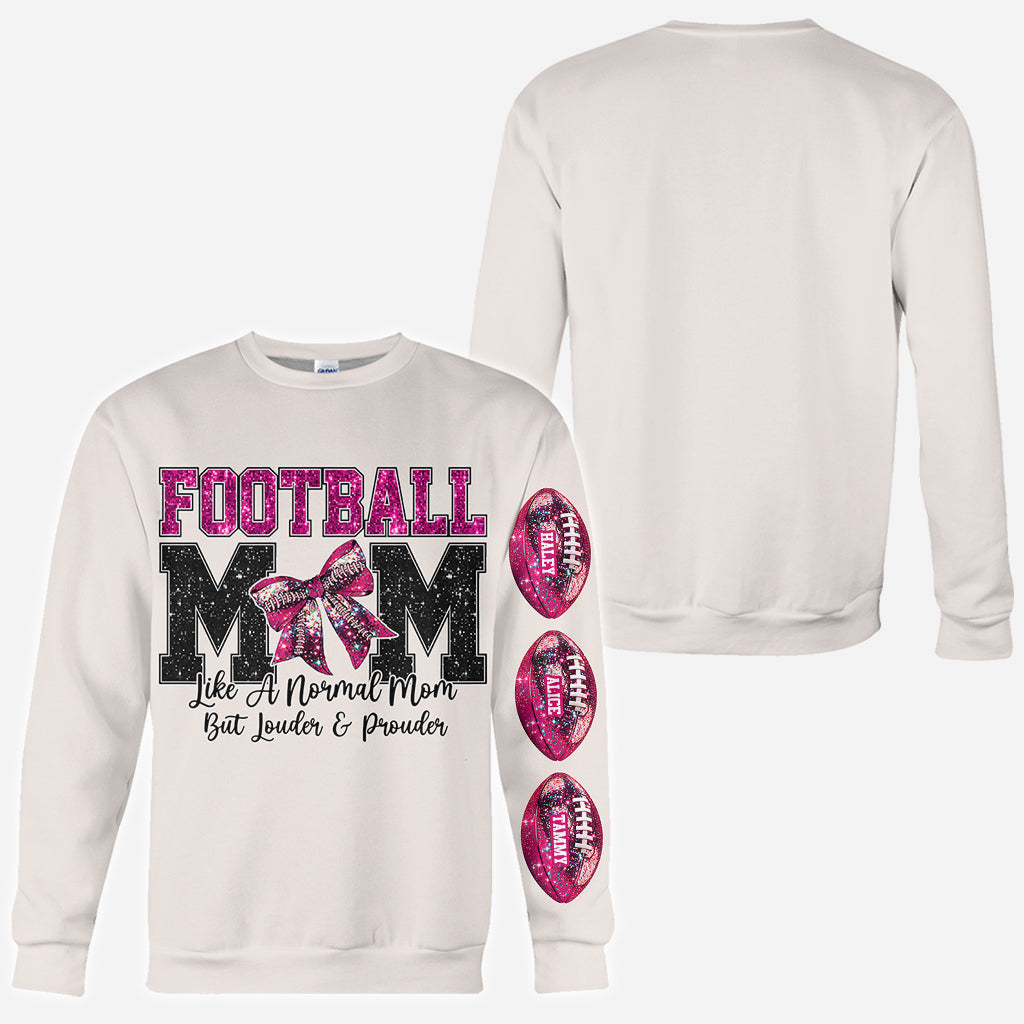 Football Mom - Personalized Football All Over Shirt