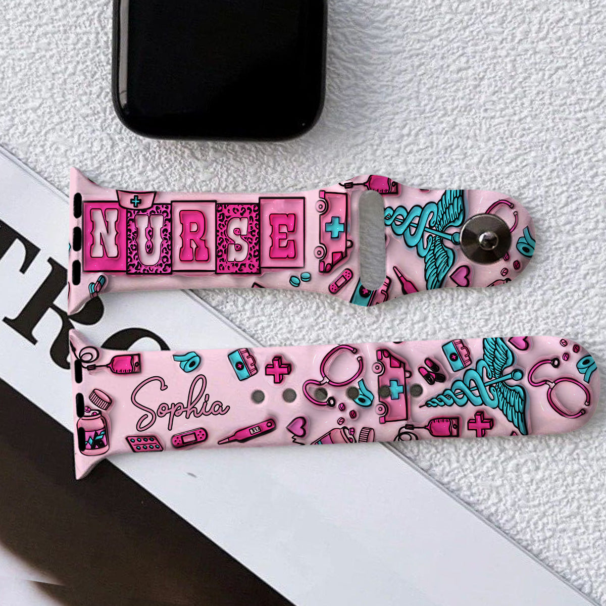 Nurse Life - Personalized Nurse Apple Watch Band