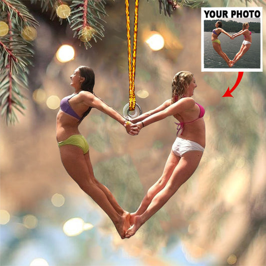 Any Photo Ornament - Personalized Bestie Custom Shaped Ornament