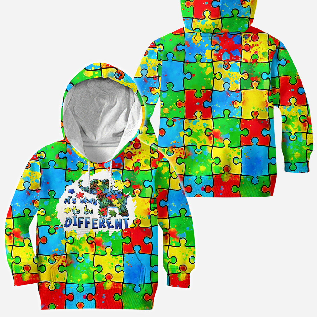 Its Ok To Be Different - Autism Awareness All Over Shirt