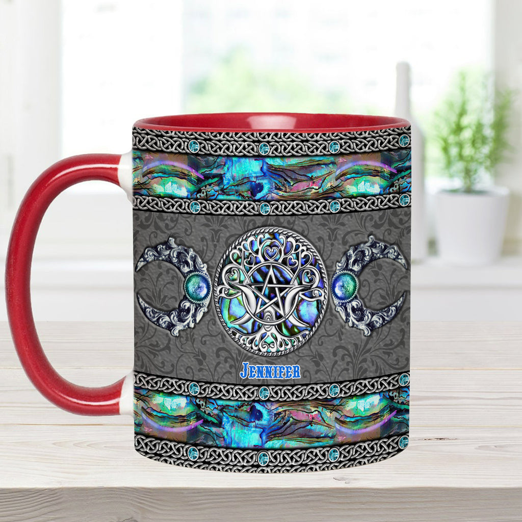 Tripple Moon - Personalized Witch Accent Mug