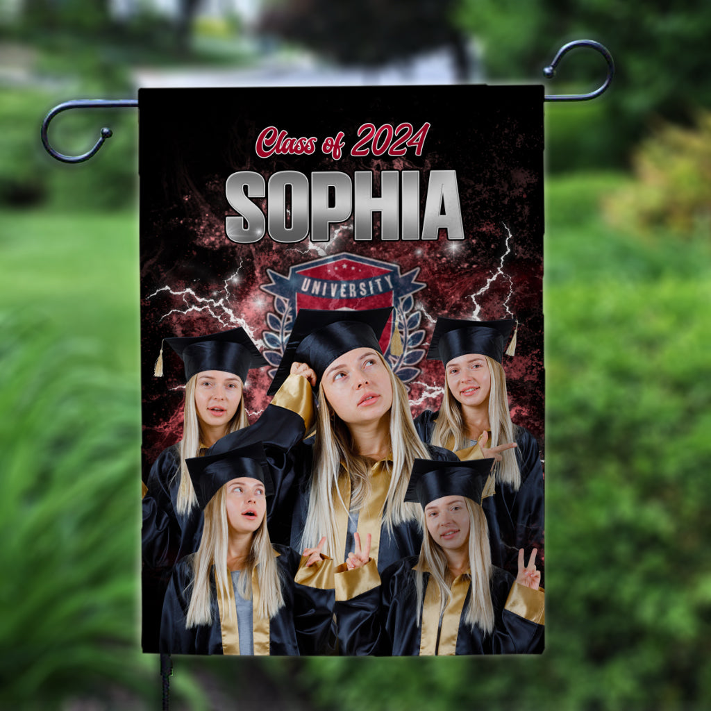 Proud Graduation 2024 - Personalized Graduation Garden Flag