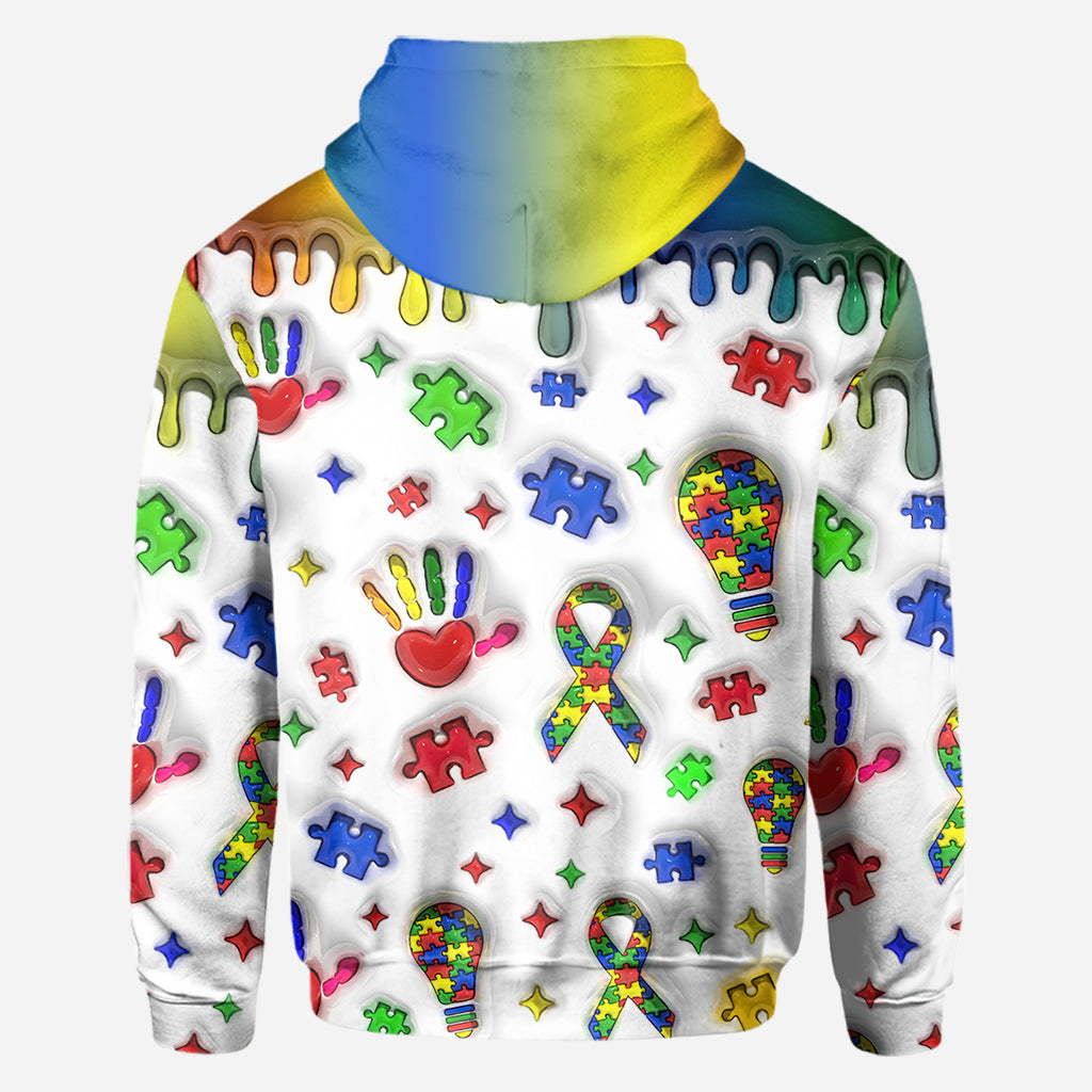 Autism Awareness - Personalized Autism Awareness All Over Shirt