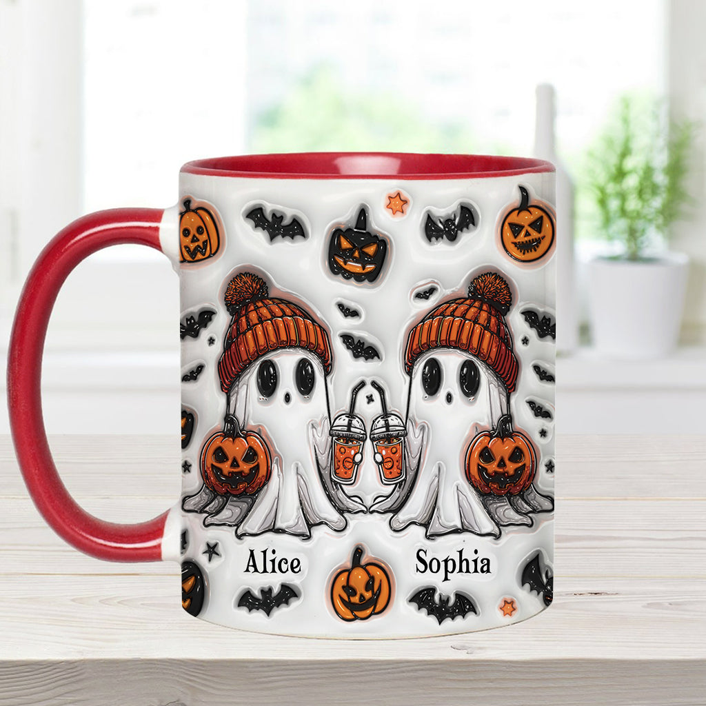 Ghost Friends - Personalized Bestie Accent Mug