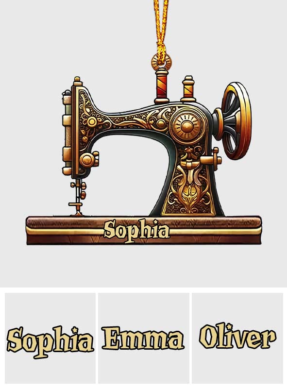 Bautiful Sewing Machine - Personalized Sewing Ornament