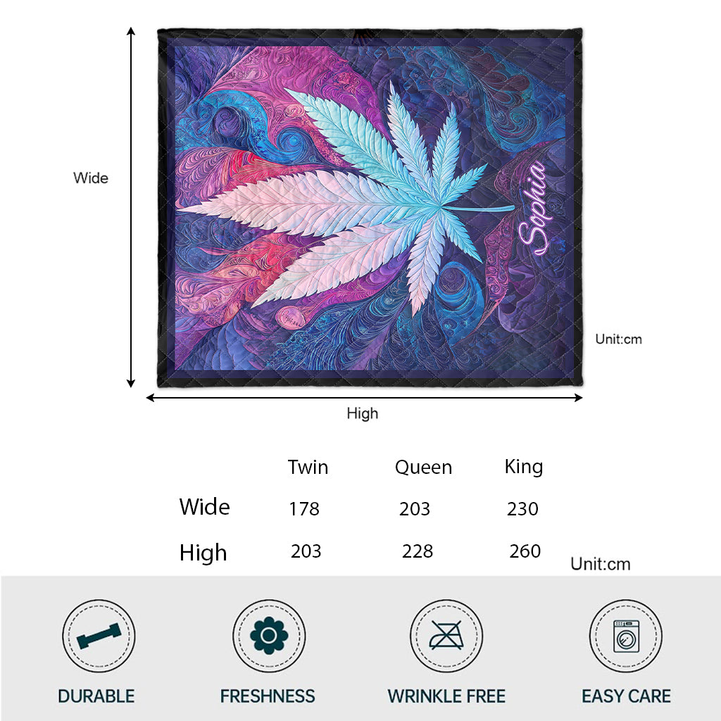 Beautiful Canabis - Personalized Weed Quilt