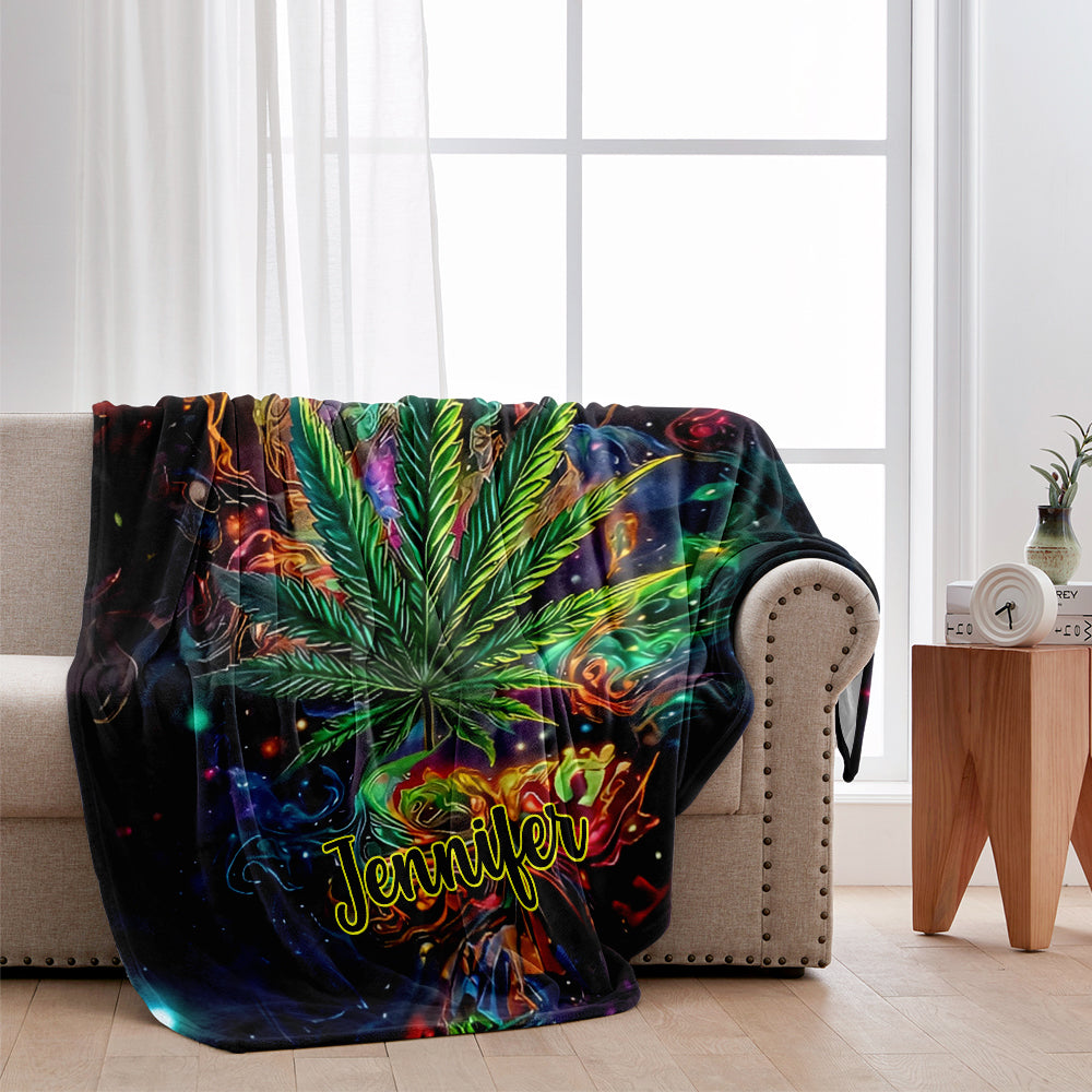 Stoner Chick - Personalized Weed Blanket