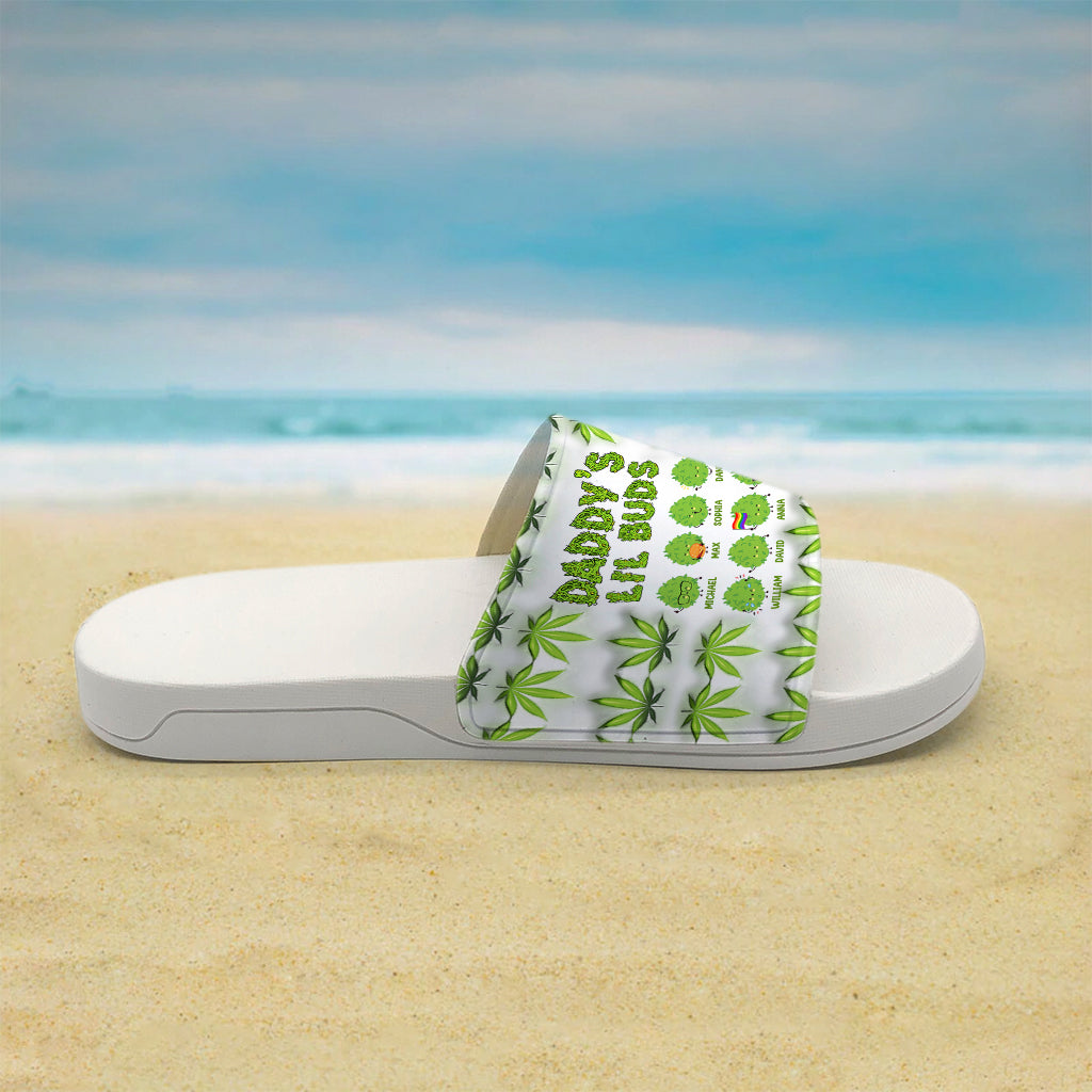 Daddy's Lil Buds Any Title - Personalized Weed Slide Sandals